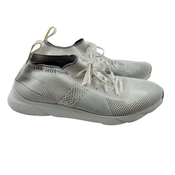 Christian Dior Homme Mens Athletic Shoes Sneakers B21 Knit White Gray 43.5 11.5 - Picture 1 of 9